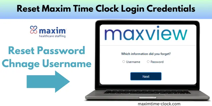 Reset Maxim Time Clock Login Credentials